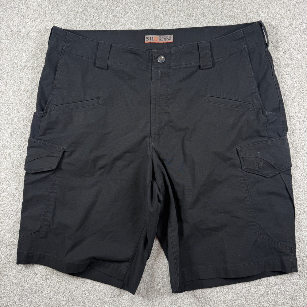 5.11 Tactical Stryke Cargo Shorts Mens 36 Black 73327-019 Ripstop Outdoor